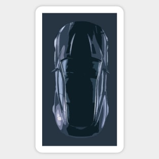 Futuristic Car Abstract Art Sticker